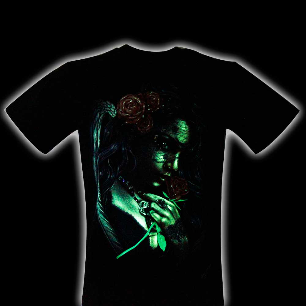 Rock Chang T-shirt Veiled Woman Effect 3D and Noctilucent