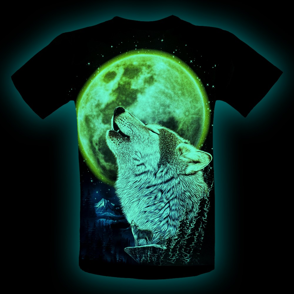 Rock Eagle T-shirt Wolf under the moon