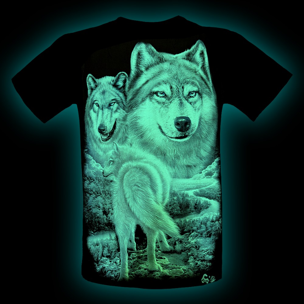 Caballo T-shirt Noctilucent Wolves