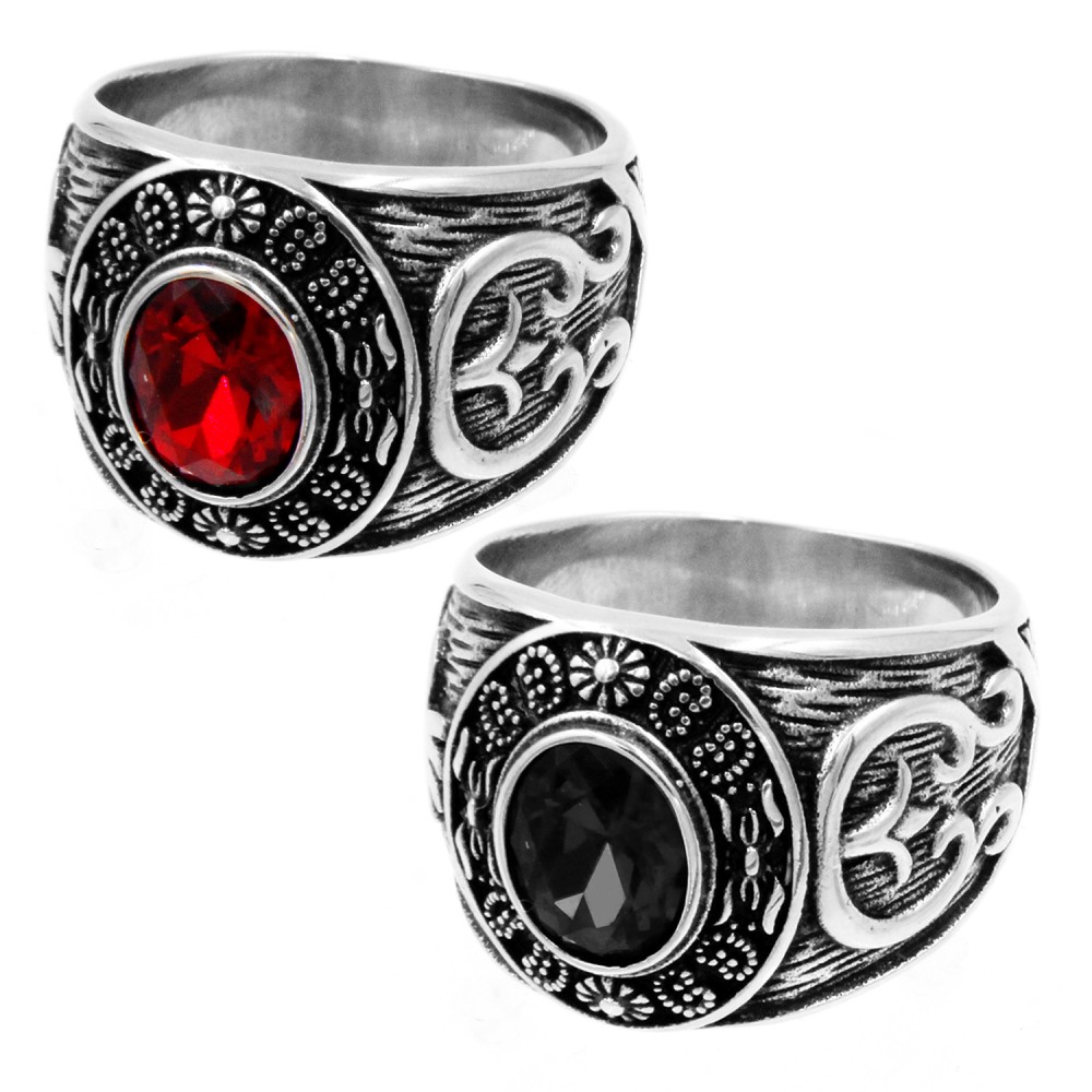 Ring with red gem
