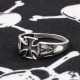 Silver Ring Celtic Cross with Flash
