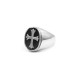 Steel Ring with Cross