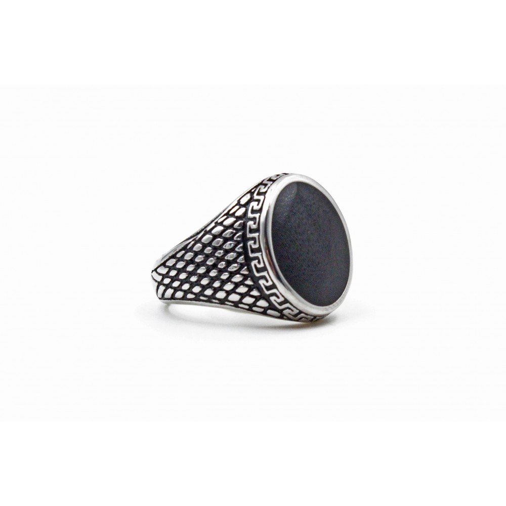 Ring With Black Stone
