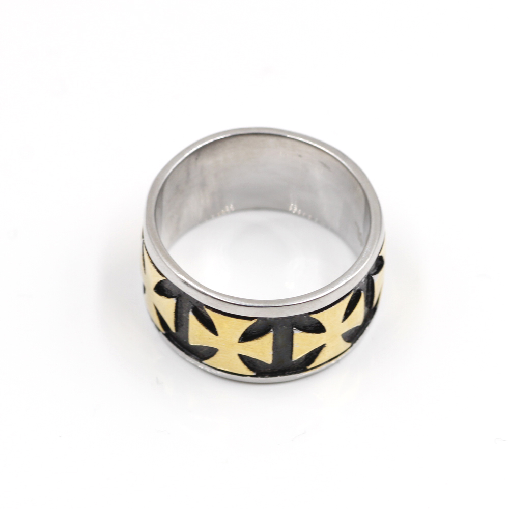 Ring with Yellow Maltese Cross