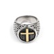 Ring with Yellow Cross