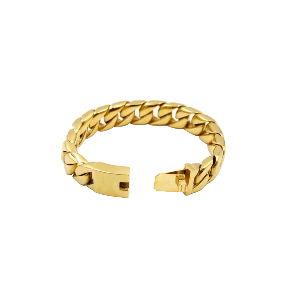 Steel Bracelet Gold - 2.0 cm