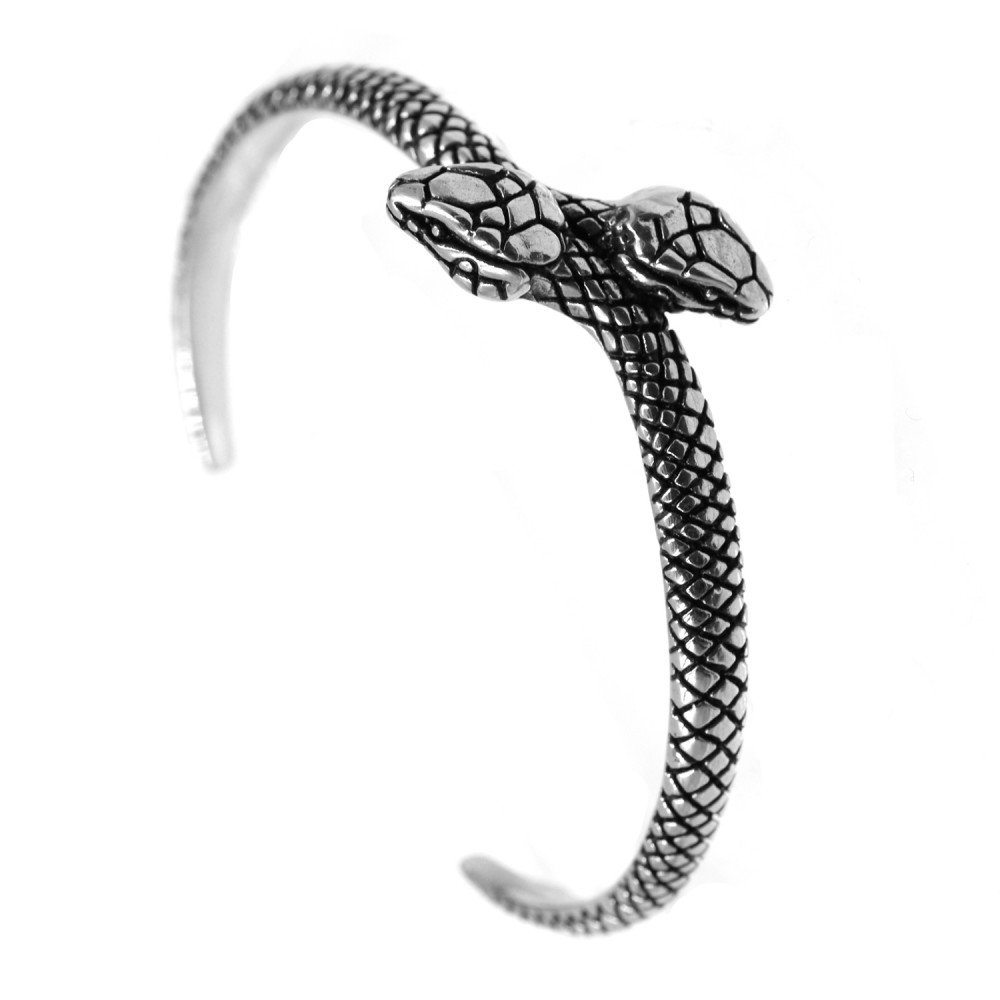 Steel snake bracelet