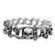 Steel Bracelet with Skull