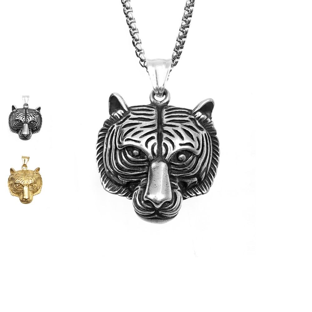 Necklace with Tiger Pendant