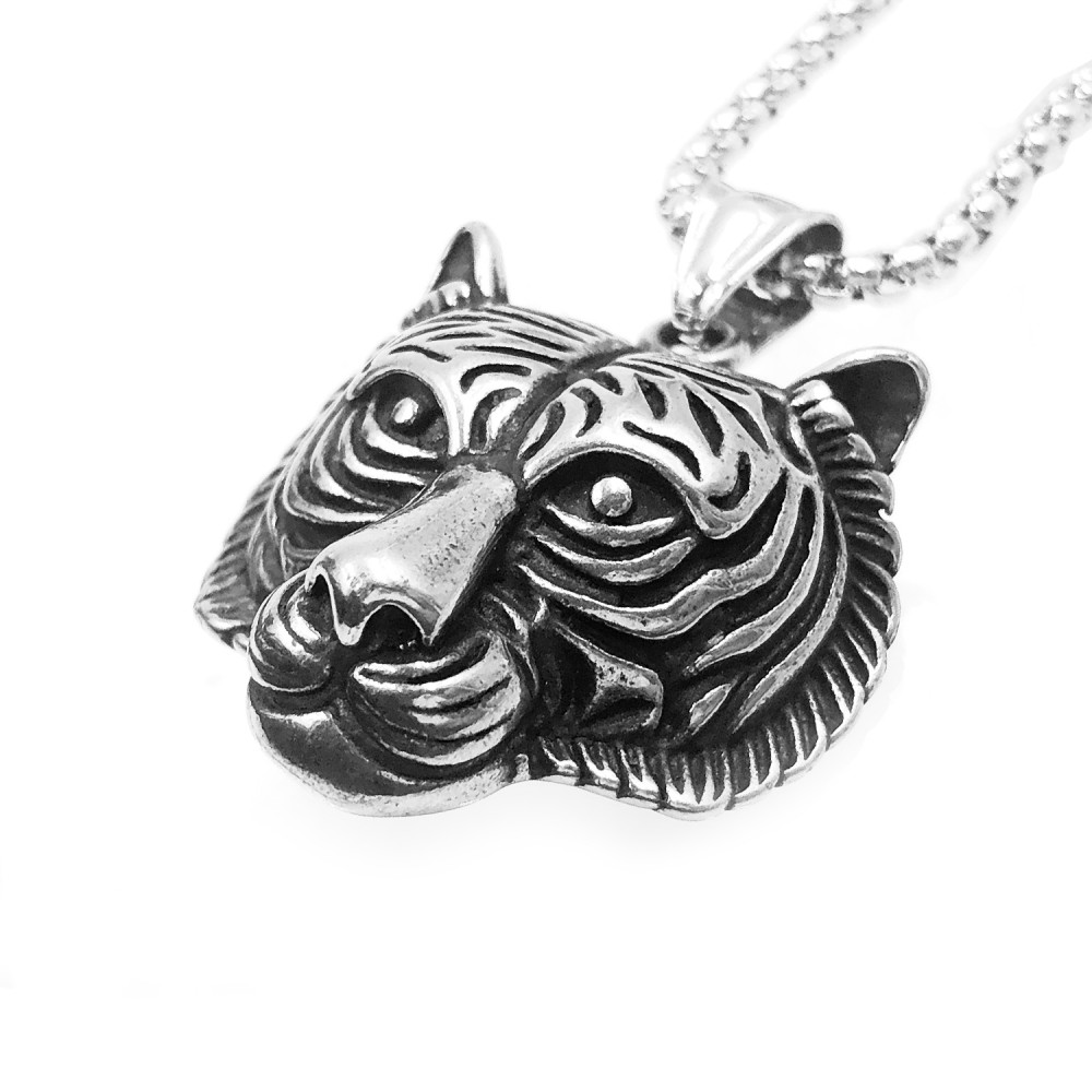 Necklace with Tiger Pendant