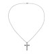 Cross Pendant Necklace in Stainless Steel with chain