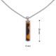 Rectangular stainless steel bar necklace