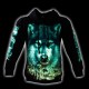 Hoodie with Wolf Glow in the Dark