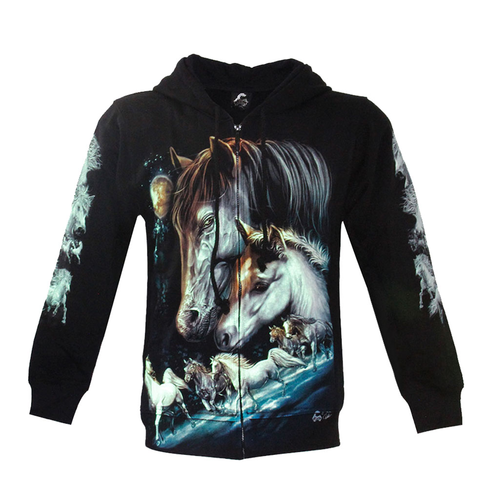 Hoodie with Horse Glow in the Dark
