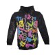 Hoodie  colorful letters and numbers Splash paint