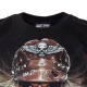 Rock Chang T-shirt  Effect 3D and Noctilucent Skull and Gun with Piercing