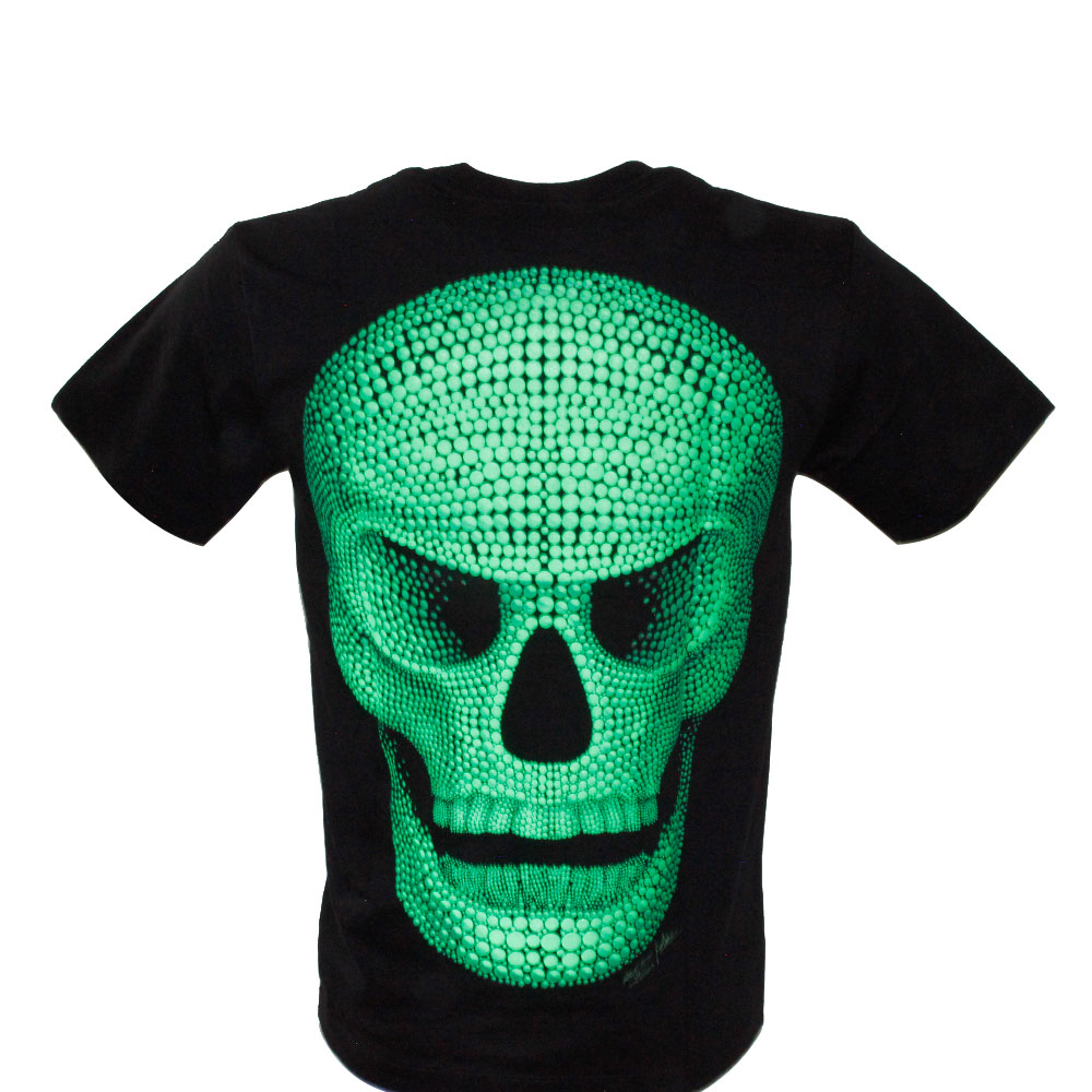 Rock Chang T-shirt Skull Effect 3D and Noctilucent with Piercing