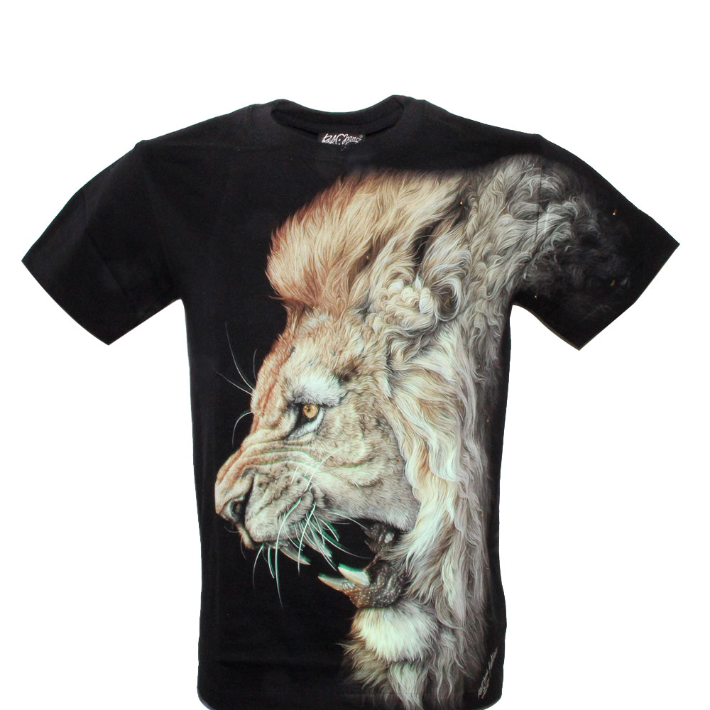 Rock Chang T-shirt Lion Effect 3D and Noctilucent with Piercing