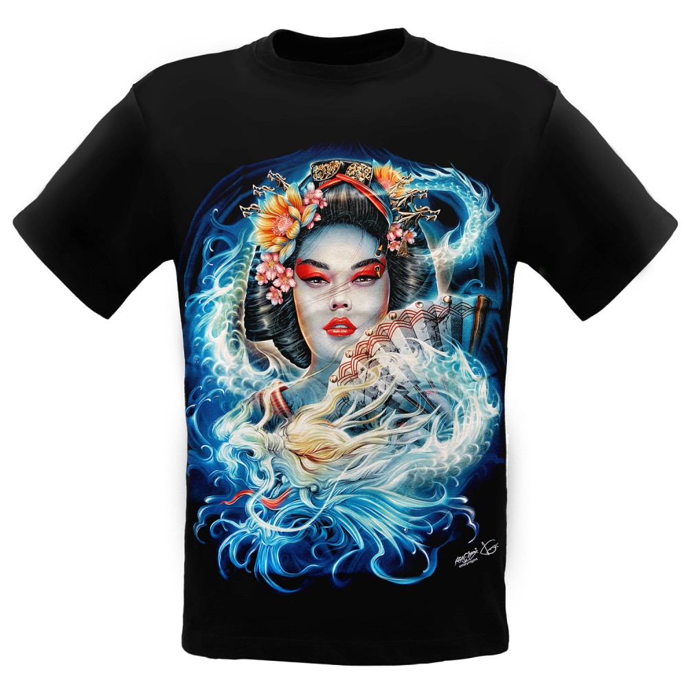 Rock Chang Effect 3D and Noctilucent T-shirt Geisha