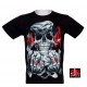 Rock Chang T-shirt Greedy Skull Effect 3D and Noctilucent with Piercing