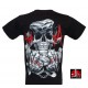 Rock Chang T-shirt Greedy Skull Effect 3D and Noctilucent with Piercing