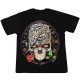 T-shirt Skull  Effect 3D and Noctilucent with Piercing