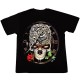 T-shirt Skull  Effect 3D and Noctilucent with Piercing
