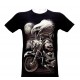Rock Eagle T-shirt Motorcycle with Golden Eagle