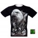 Rock Chang T-shirt Noctilucent Wolf with Eagle