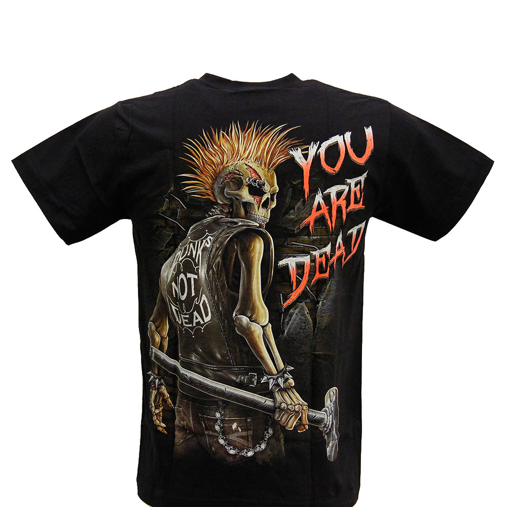 Rock Chang T-shirt Noctilucent Punk Skull