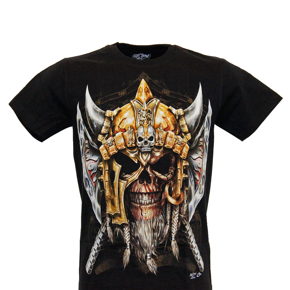 Rock Chang T-shirt Noctilucent Viking Skull