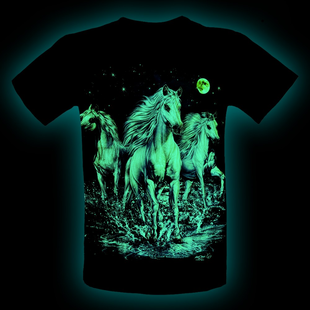 Rock Chang T-shirt White Horses