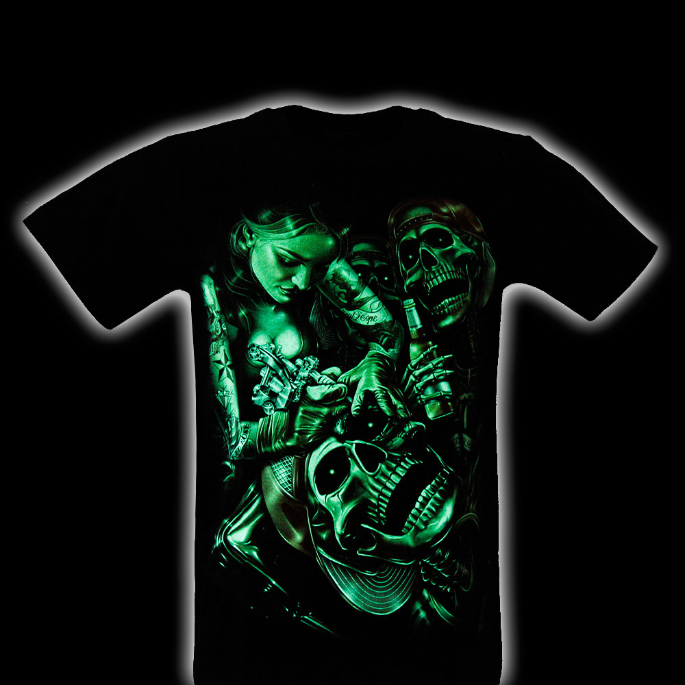 Rock Chang T-shirt Noctilucent Death Tattoo