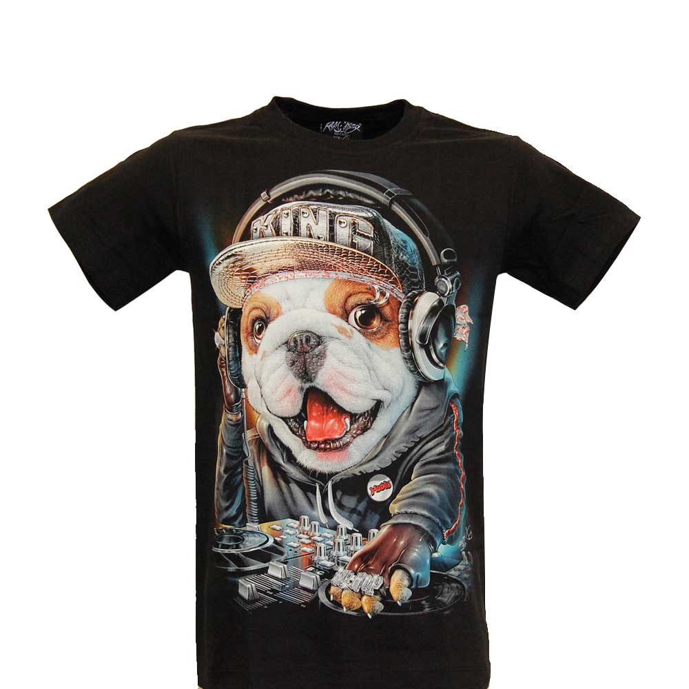Rock Chang T-shirt Noctilucent DJ dog