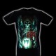 Rock Chang T-shirt Noctilucent Skull and Rose