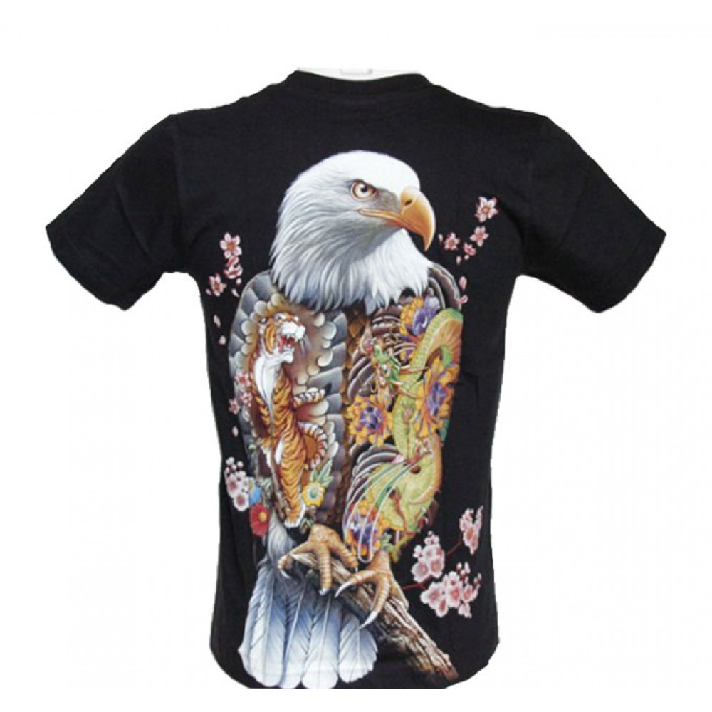 Rock Chang T-shirt Decorated Eagle