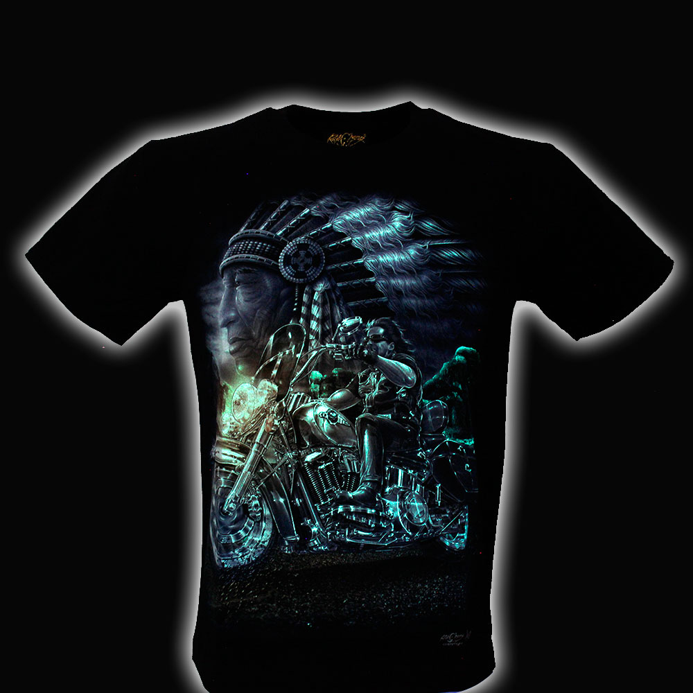 Rock Chang T-shirt HD Motorciclist and Indian