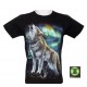 Rock Chang T-shirt HD Wolf and Aurora