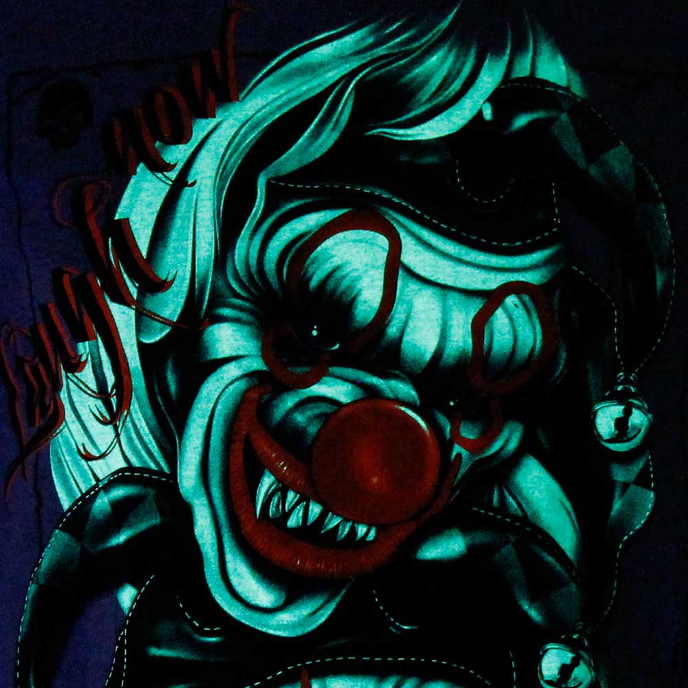 Gray T-shirt Joker Glow in the Dark