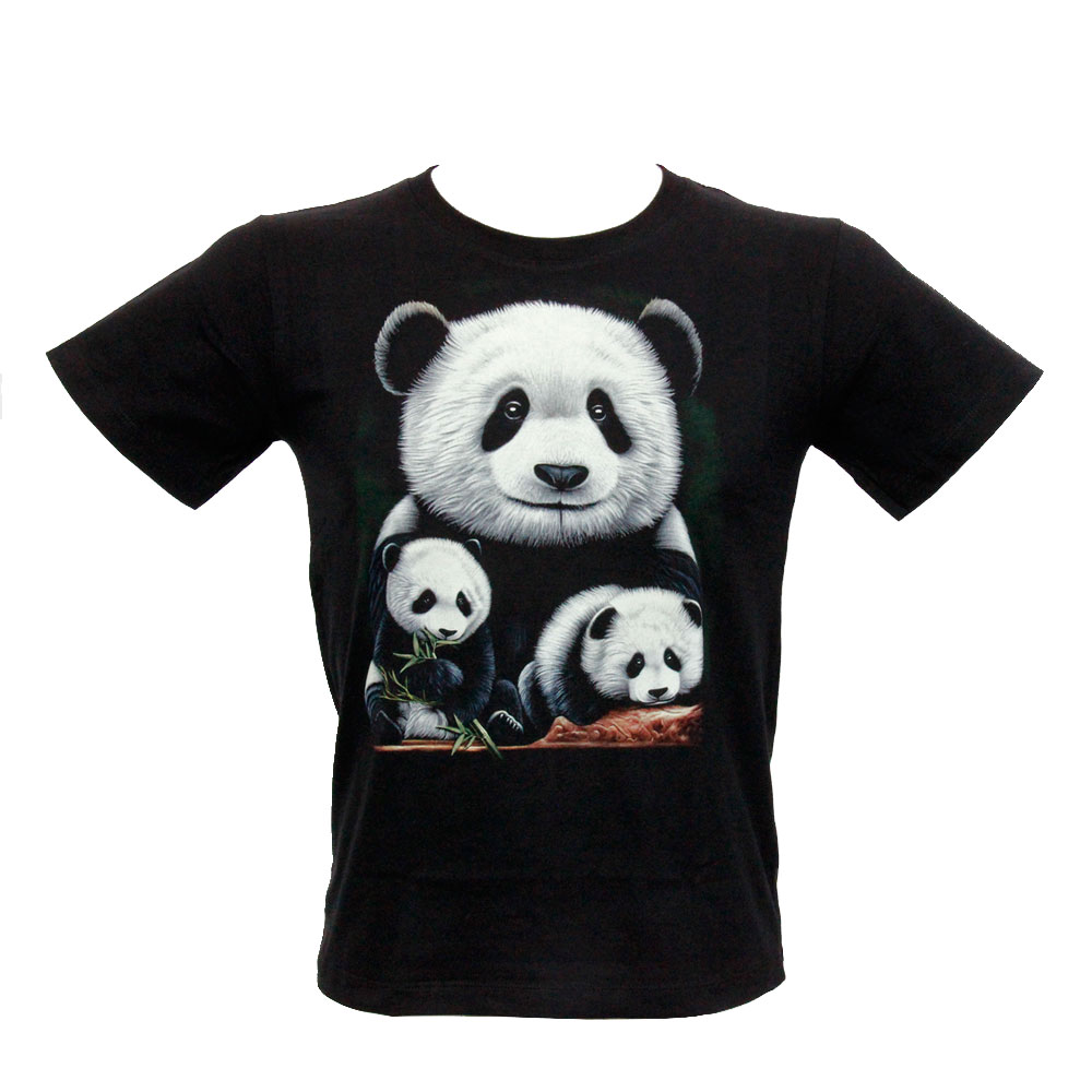 T-shirt Kid Noctilucent panda