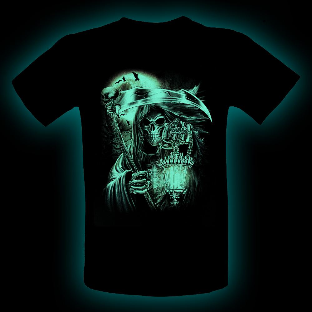 Kid T-shirt Noctilucent the Reaper with Lantern