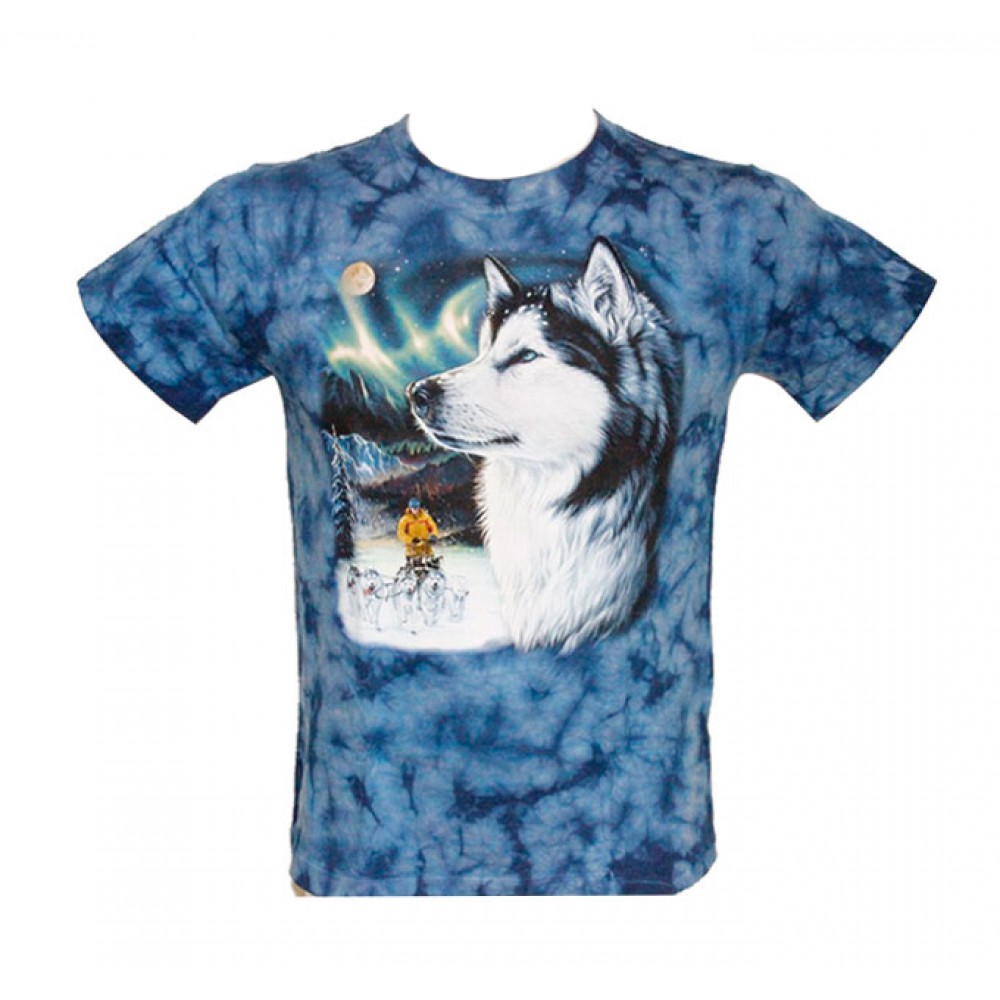 T-shirt Kid Tie-dye Siberian Husky
