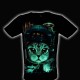 Caballo T-shirt Noctilucent Cat