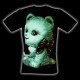 Caballo T-Shirt Noctilucent Cat with Bow