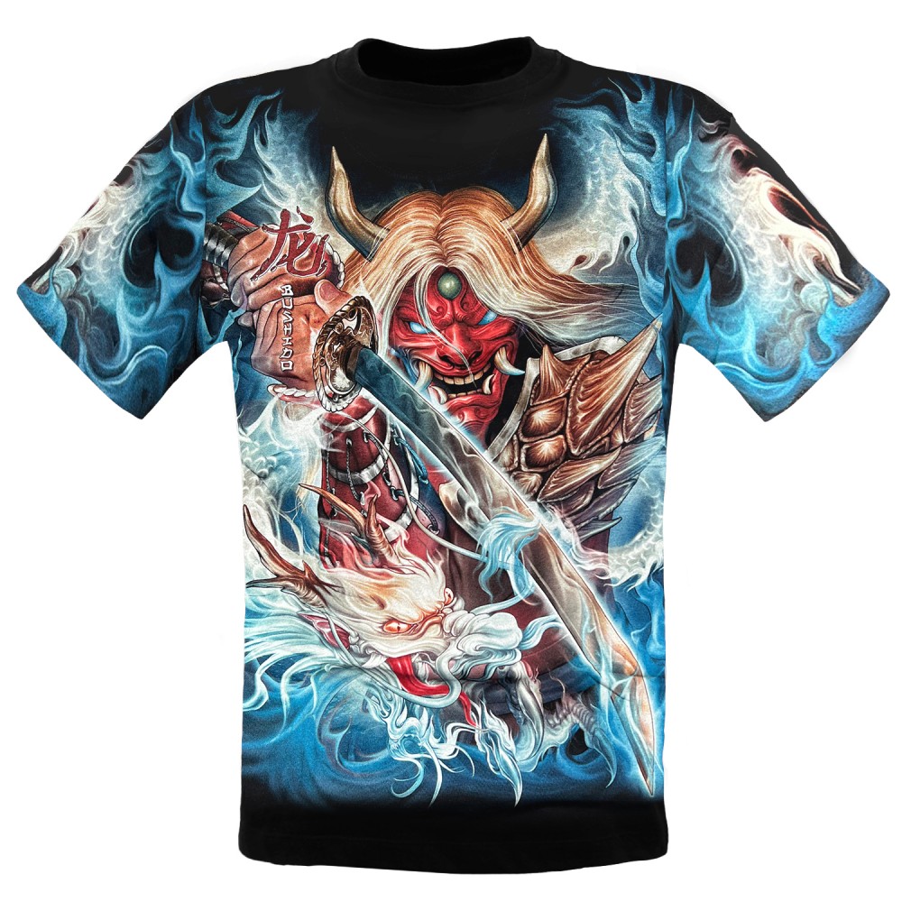 CABALLO T-shirt red devil and sword