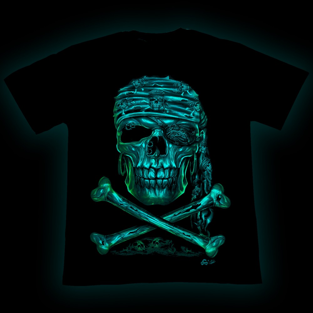 Kid T-shirt Noctilucent Skull