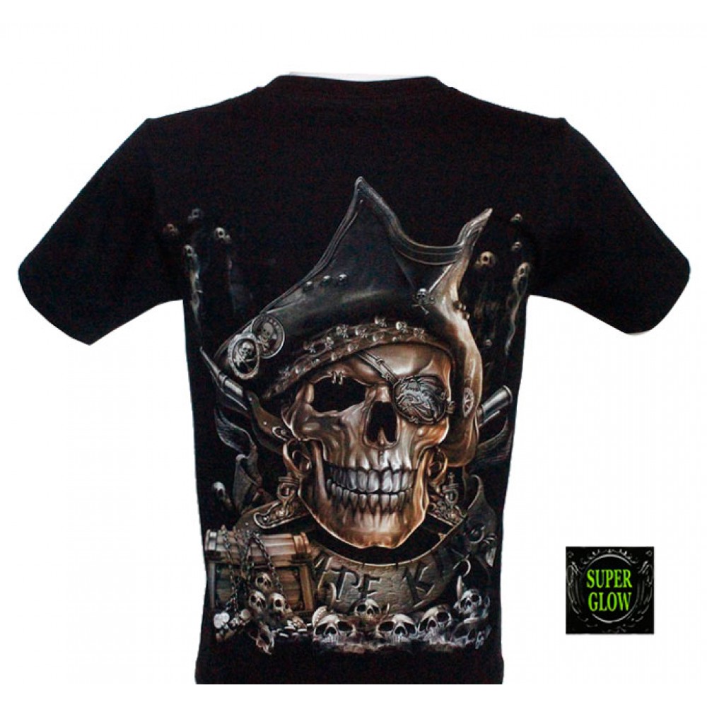 Caballo T-shirt Pirate Skull