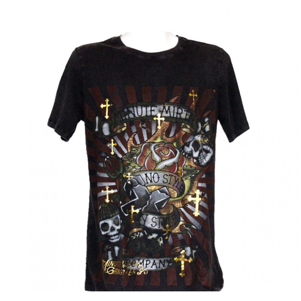 Minute Mirth T-shirt Skull and Cross