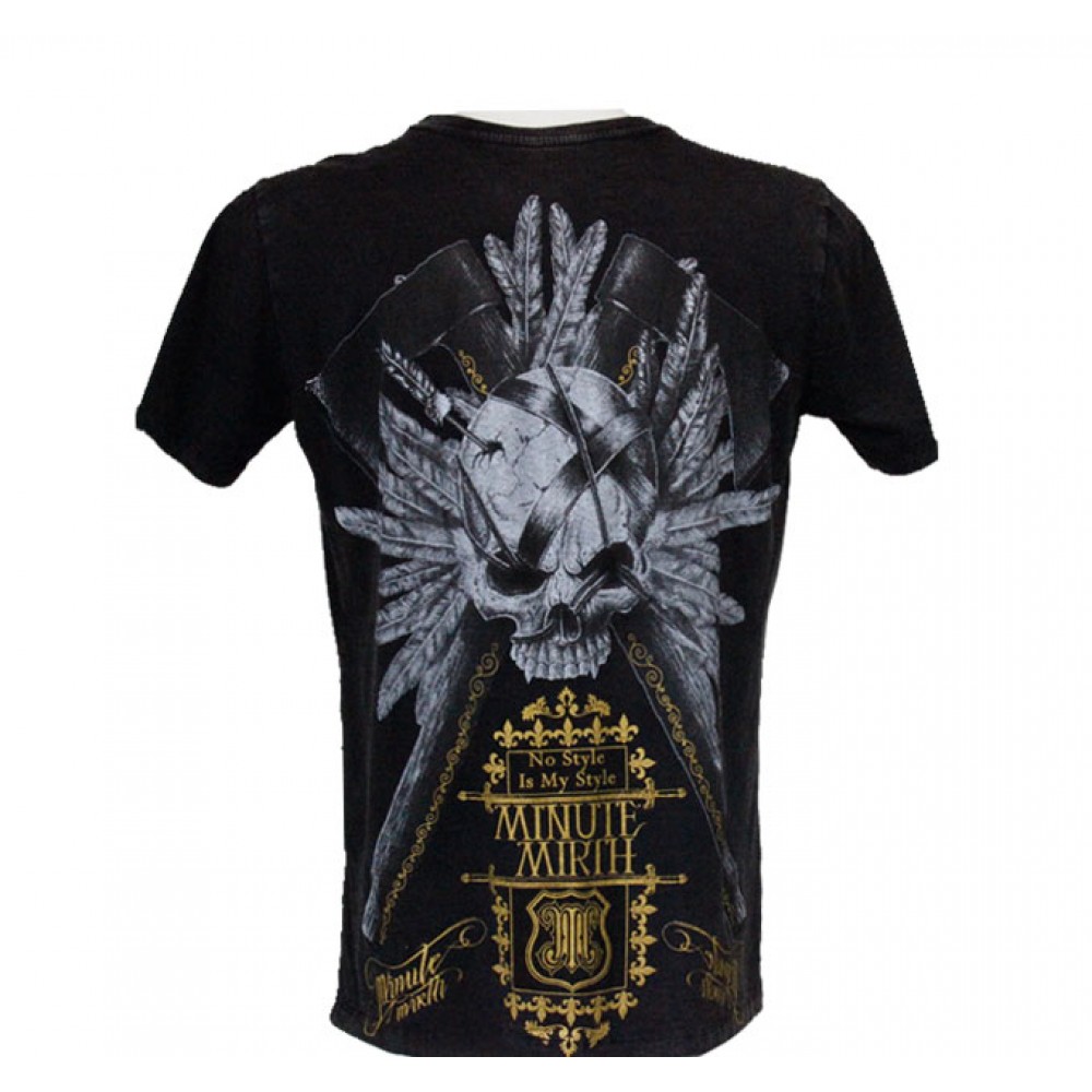 Minute Mirth T-shirt Skull with Arrows