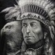 Rock Eagle T-shirt Native American with Eagle
